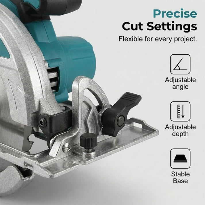 ⚡🛠️ 49% DISCOUNT! High-speed cordless circular saw with brushless motor – Powerful, cordless & precise