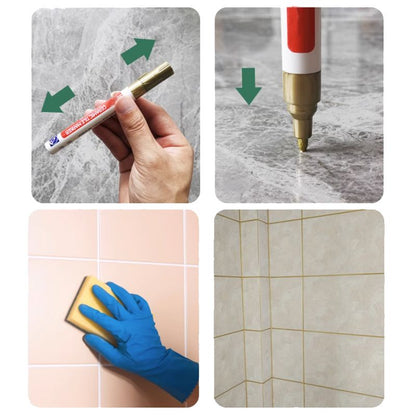 🎉LAST DAY SALE ONLY ￡7.99!!🖌️ Anti-Mould & Waterproof Joint Pen for Ceramic Tiles! 🧱