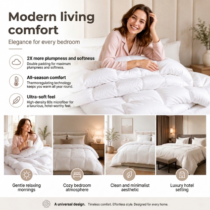 🏆LAST DAY 49% OFF🛏️Ultra Soft Luxury Hotel Style Comforter