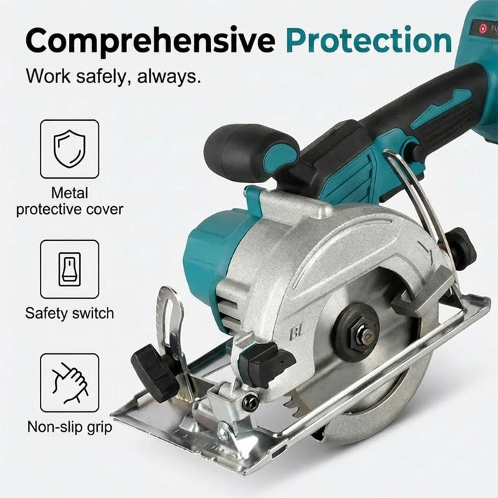 ⚡🛠️ 49% DISCOUNT! High-speed cordless circular saw with brushless motor – Powerful, cordless & precise