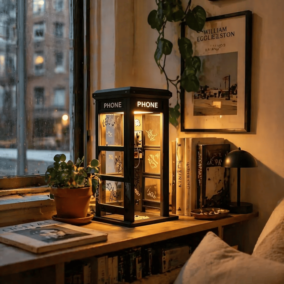 📞49% OFF NOW✨Vintage Phone Booth Ambient Lamp
