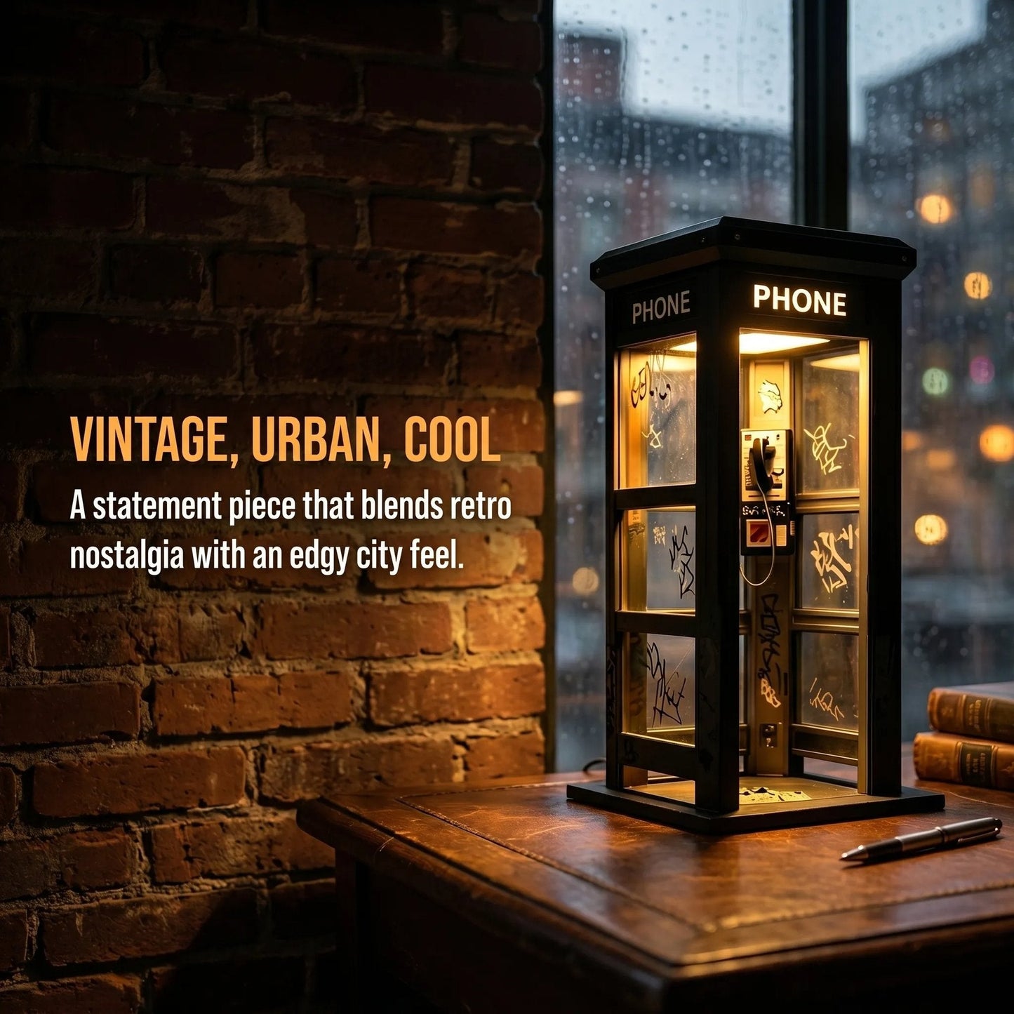 📞49% OFF NOW✨Vintage Phone Booth Ambient Lamp