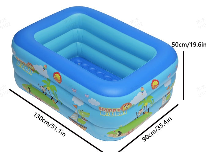 🏊 49% OFF NOW! 🎉 Children's Inflatable Pool – Sturdy PVC & easy setup – Perfect for backyard fun on hot days – safe and colourful for kids 🌞✨