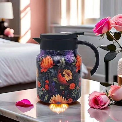 🥳2026 HOT SALE🥳💞50K+ SOLD!🌿🍵 Flash Sale 49% Off! Insulated Teapot with Strainer – Brew whole leaf tea freely. Stays hot for hours, pours perfectly. Your quiet moment companion. 🍂☕
