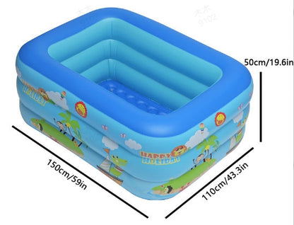 🏊 49% OFF NOW! 🎉 Children's Inflatable Pool – Sturdy PVC & easy setup – Perfect for backyard fun on hot days – safe and colourful for kids 🌞✨