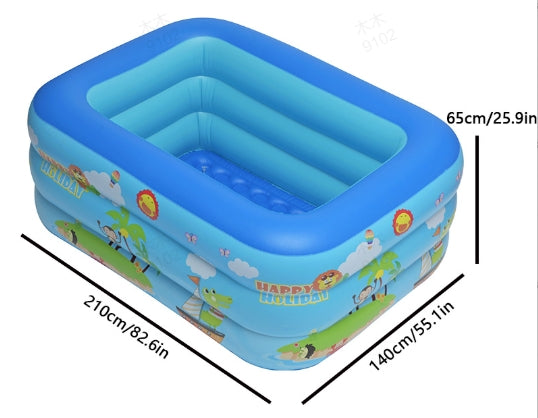 🏊 49% OFF NOW! 🎉 Children's Inflatable Pool – Sturdy PVC & easy setup – Perfect for backyard fun on hot days – safe and colourful for kids 🌞✨