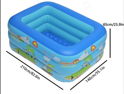 🏊 49% OFF NOW! 🎉 Children's Inflatable Pool – Sturdy PVC & easy setup – Perfect for backyard fun on hot days – safe and colourful for kids 🌞✨