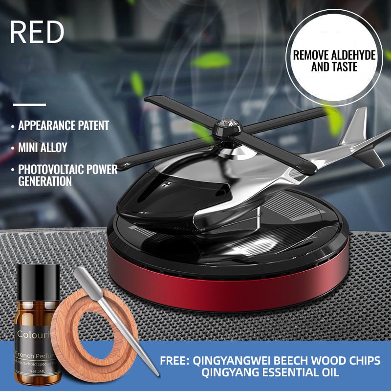 🚁 49% OFF NOW! ⚡ Metal Solar Helicopter Air Freshener – Solar powered rotation & stylish decor – Fresh scent diffuser, perfect for car dashboard or desk – eco-friendly and fun 🌿