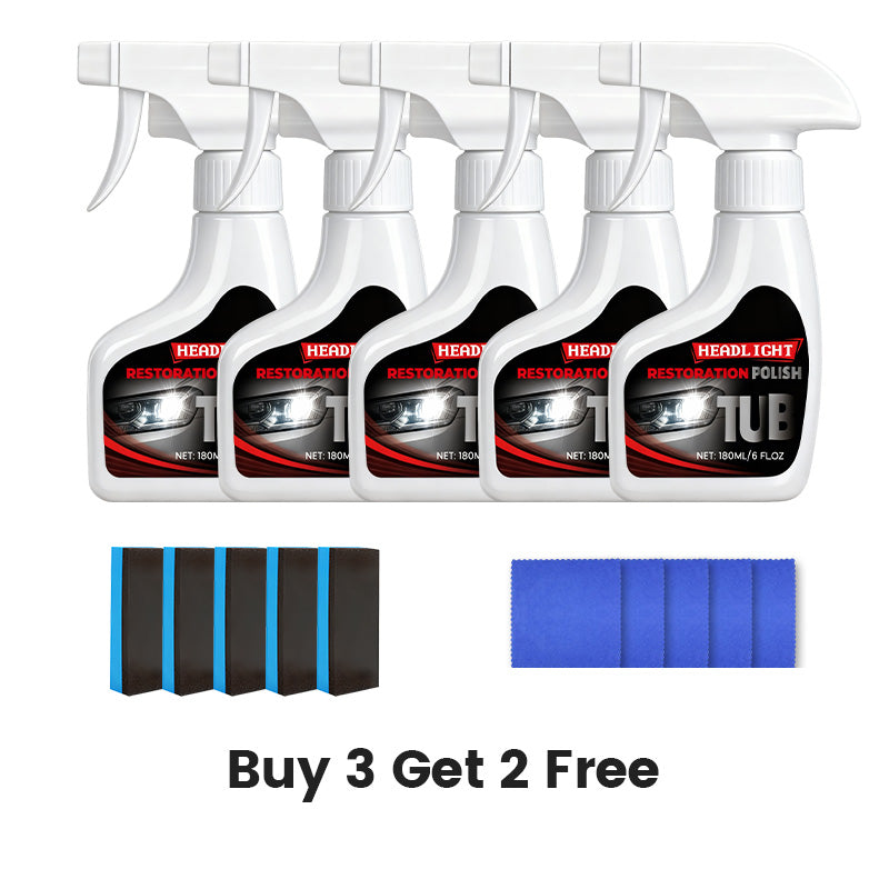 180ml Professional Car Headlight Restorer with Sponge