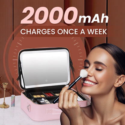 ✨49% OFF & Free Shipping ✨ Flawless Makeup Anywhere – Portable LED Mirror Makeup Bag! ✨