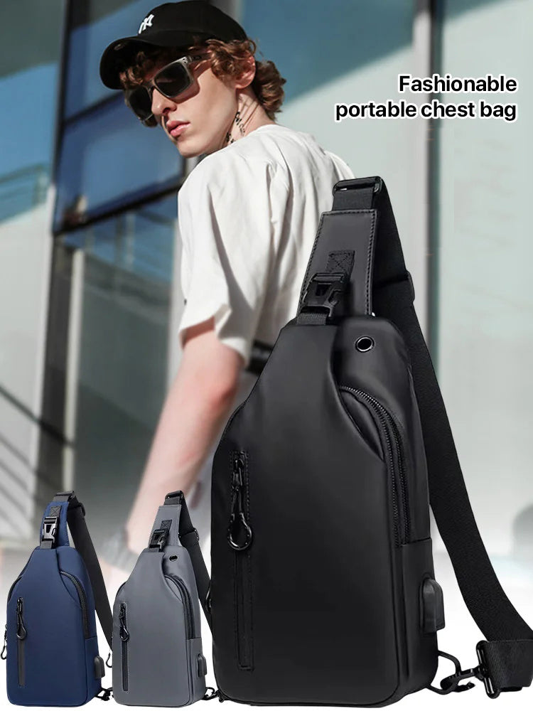 🎒 LIMITED-TIME 49% OFF! ✨ Adjustable Oxford Cloth Crossbody Chest Bag – Slim, Multi-Pocket, Lightweight 🖤