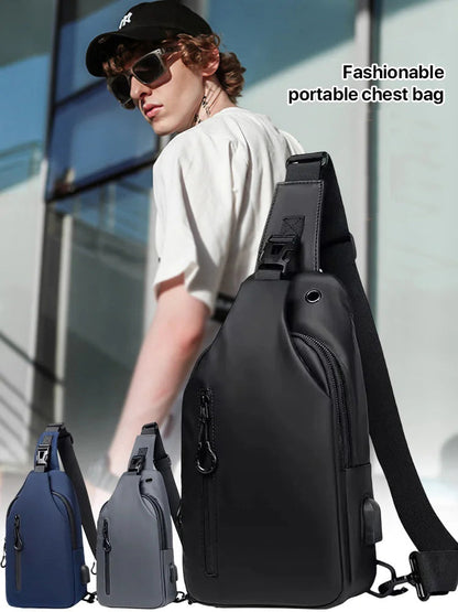 🎒 LIMITED-TIME 49% OFF! ✨ Adjustable Oxford Cloth Crossbody Chest Bag – Slim, Multi-Pocket, Lightweight 🖤