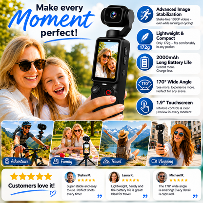 📸✨ 【Limited Edition – 49% Off】Pocket camera with flip-up display – Take perfect selfies 📱💄 and share them instantly, no editing required