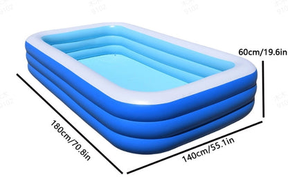🏊 49% OFF NOW! 🎉 Children's Inflatable Pool – Sturdy PVC & easy setup – Perfect for backyard fun on hot days – safe and colourful for kids 🌞✨