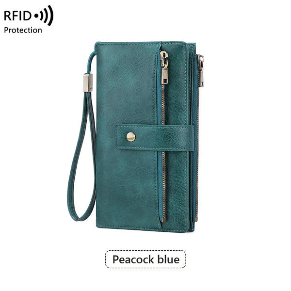📢📢49% OFF !!!⏰Women's RFID Blocking Leather Wallet👛