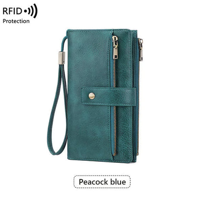 📢📢49% OFF !!!⏰Women's RFID Blocking Leather Wallet👛