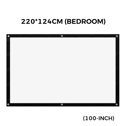 🥳2026 HOT SALE🥳💞50K+ SOLD!✨ High Definition Projection Screen - 120-inch Diagonal with Matte White Surface for Crystal Clear Home Cinema Experience 🎬🌟