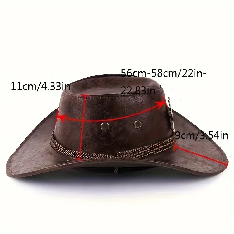 🤠☀️ Breathable Sunshade Cowboy Hat – Wide Brim, Lightweight & Stylish Rivet Details – Perfect for Camping, Fishing & Hiking 🏕️