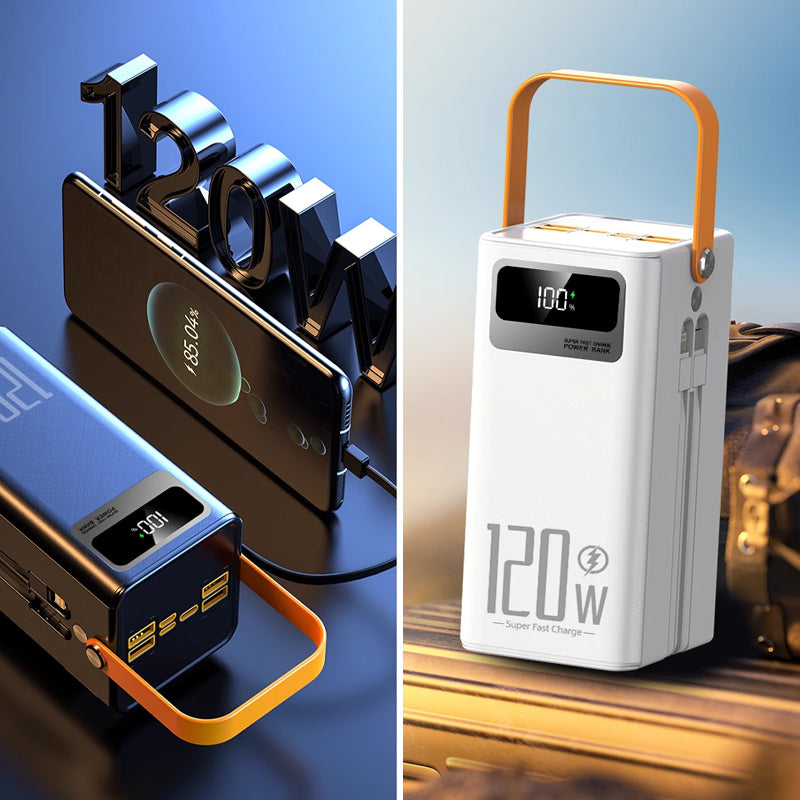 💥35% OFF!⛺Outdoor Portable Fast Charging Power Bank with LED Light