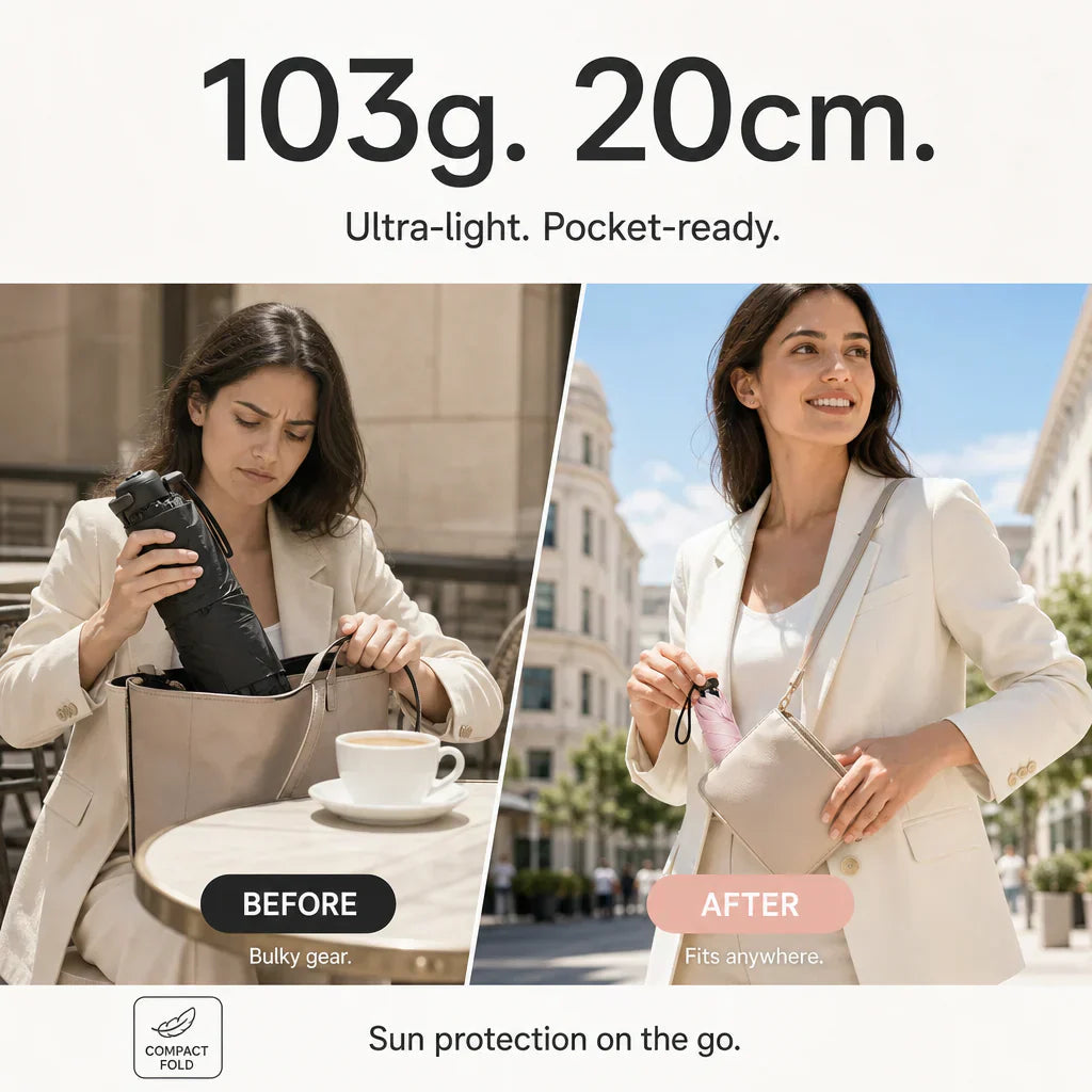 ☂️ 49% OFF! ☀️ Ultra-Light Umbrella – Sun & rain protection, compact & travel-ready ✨
