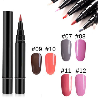 💅👣 Limited Time Buy 1 Get 1 Free! ✨One Step Nail Gel Pen🎨Free handheld mini UV nail lamp💡
