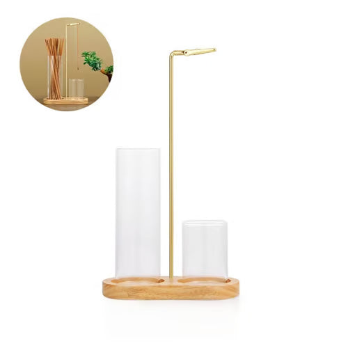 🥳2026 HOT SALE🥳💞49% OFF!✨ 💝2 in 1 Incense & Candle Holder Natural Wood Base Aromatherapy Diffuser