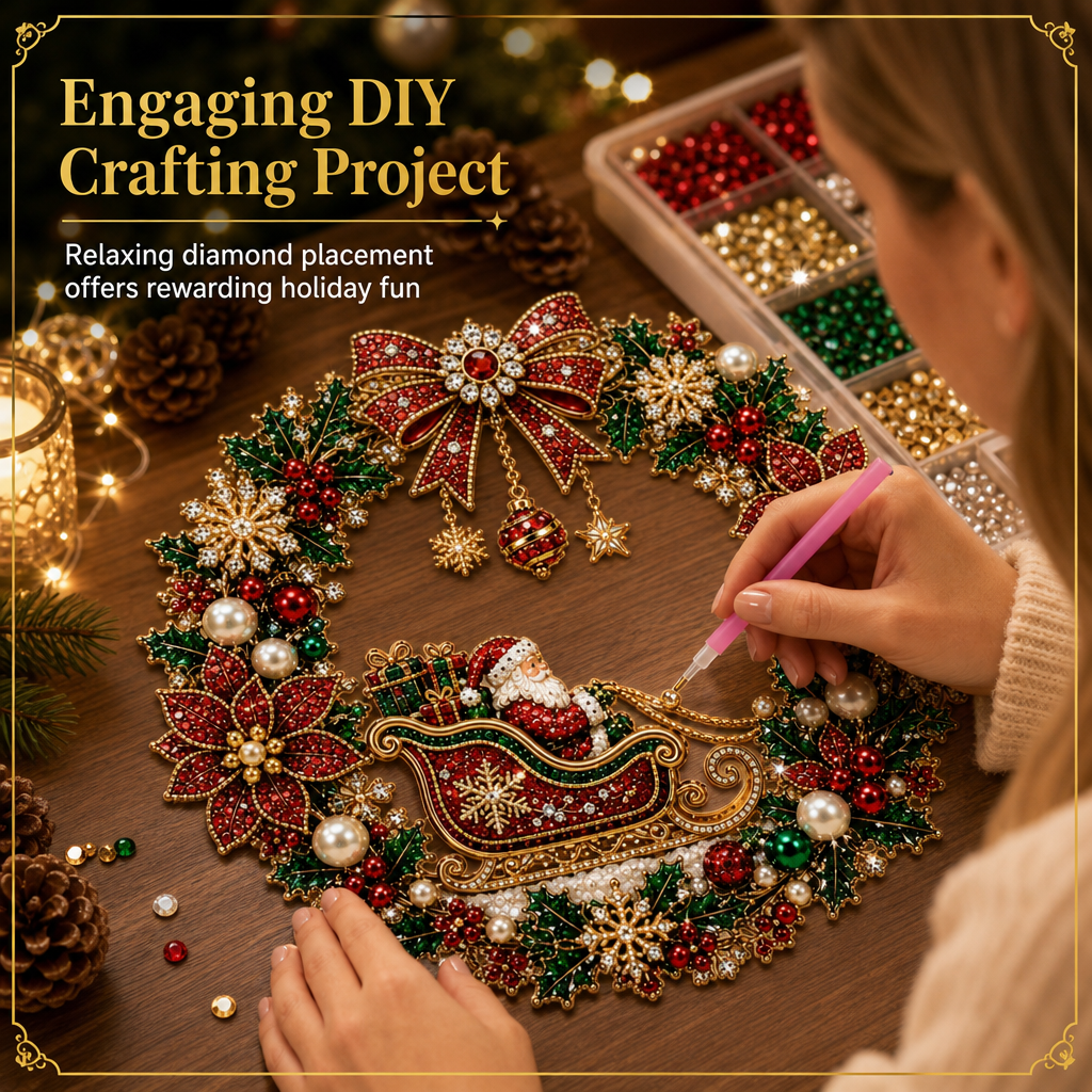 🎄 FLASH SALE – 49% OFF ✨ DIY Christmas Diamond Art Set – Creative Christmas Decoration for a Festive Home 🎁