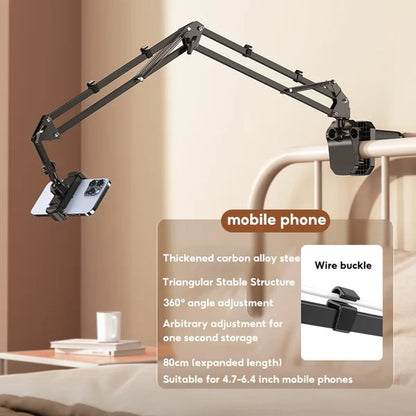 🔖 LIMITED-TIME 49% OFF! ⚡ Hidden Bedside Retractable Phone & Tablet Holder🛏️