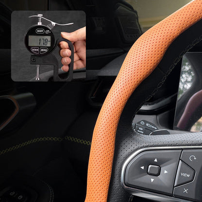 🏆 50K+ SOLD! – Almost Gone💥-✨ Nappa Leather car steering wheel cover