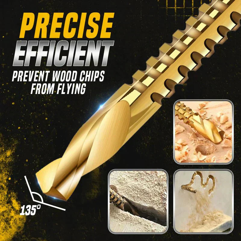 🛠️ LIMITED-TIME 49% OFF! ✨ Twist Drill Bit Set – Titanium-Coated, Serrated, Multi-Material 🔩