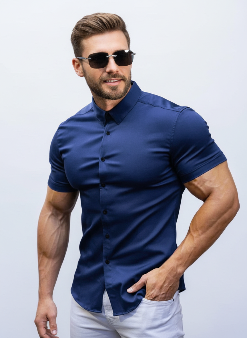 🏖️Summer cool-down deal: just £15.99! 😎  Men's Non-Iron Shirts – Wrinkle-Free, Comfortable All Day & Perfect for Business or Casual👔✨