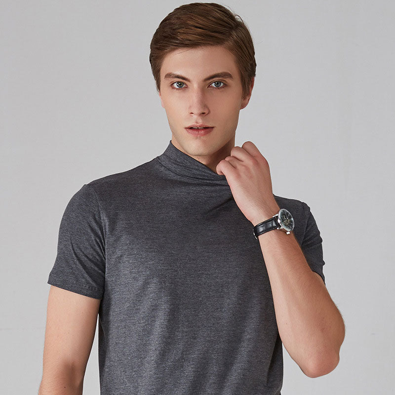 🔈🔈2026 Hot Sale - 49% OFF🎁High Neck Slim Fit T-shirt for Men