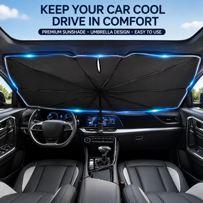 ⏰🔥LIMITED TIME 49% OFF!🔥50K+ SOLD! Upgraded Car Windshield Sun Shade Umbrella