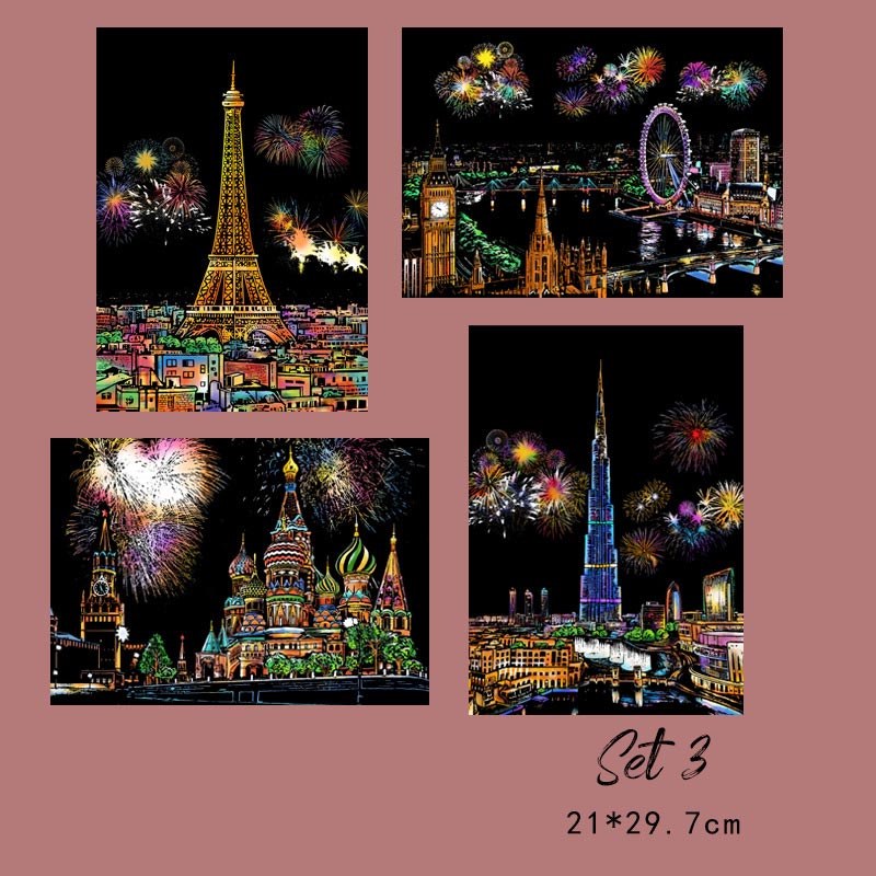 🔥Hot Sale 49% OFF🌈✍️Rainbow Magic Scratch Paper