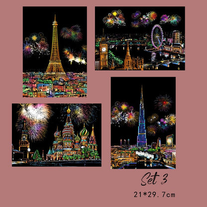 🔥Hot Sale 49% OFF🌈✍️Rainbow Magic Scratch Paper