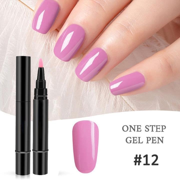 💅👣 Limited Time Buy 1 Get 1 Free! ✨One Step Nail Gel Pen🎨Free handheld mini UV nail lamp💡