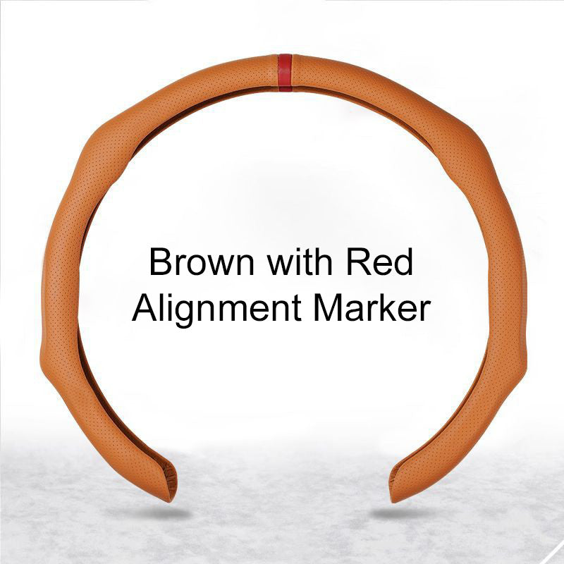 🏆 50K+ SOLD! – Almost Gone💥-✨ Nappa Leather car steering wheel cover