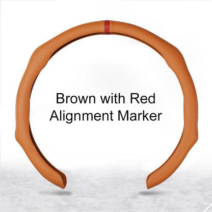 🏆 50K+ SOLD! – Almost Gone💥-✨ Nappa Leather car steering wheel cover