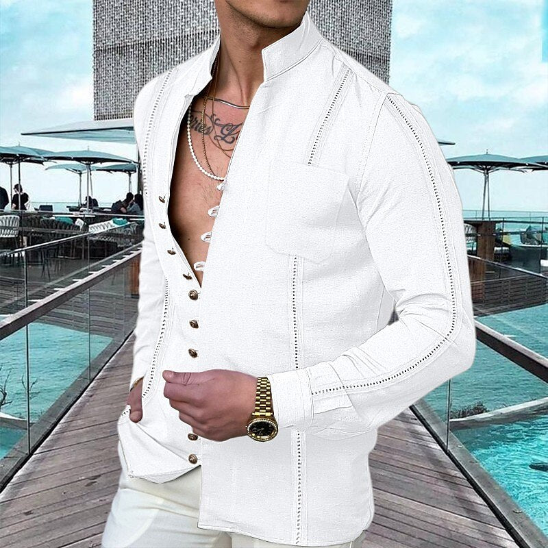👕 49% OFF NOW! 🌊 Men's Linen Button Up Summer Beach Shirt – Breathable, lightweight & relaxed fit – perfect for seaside vacations, BBQs or sunny days ☀️