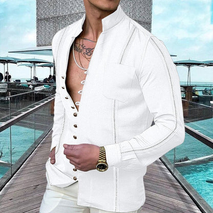 👕 49% OFF NOW! 🌊 Men's Linen Button Up Summer Beach Shirt – Breathable, lightweight & relaxed fit – perfect for seaside vacations, BBQs or sunny days ☀️