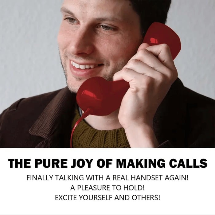 📞 Save 49%! 🤣 Retro Telephone Handset – Unique gift for special occasions ✨