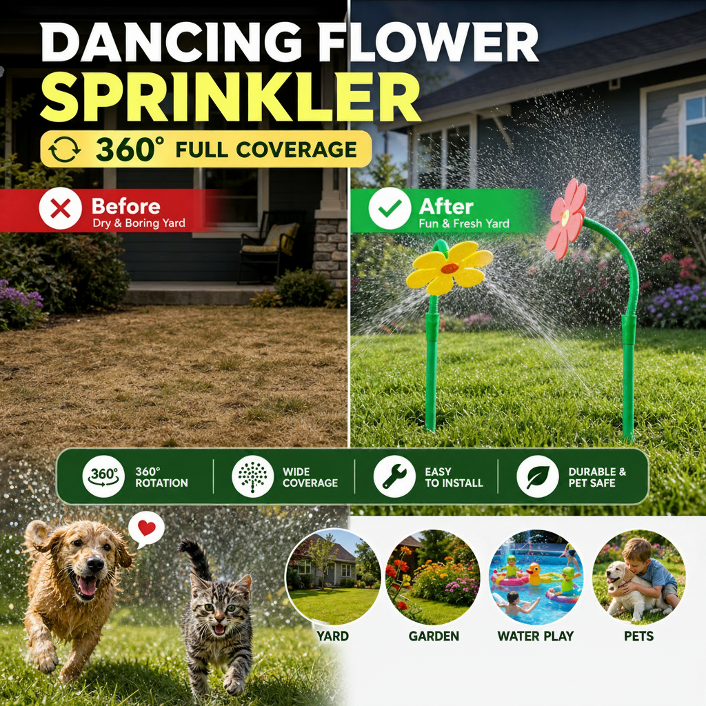 Dancing Flower Sprinkler - 无水印版
