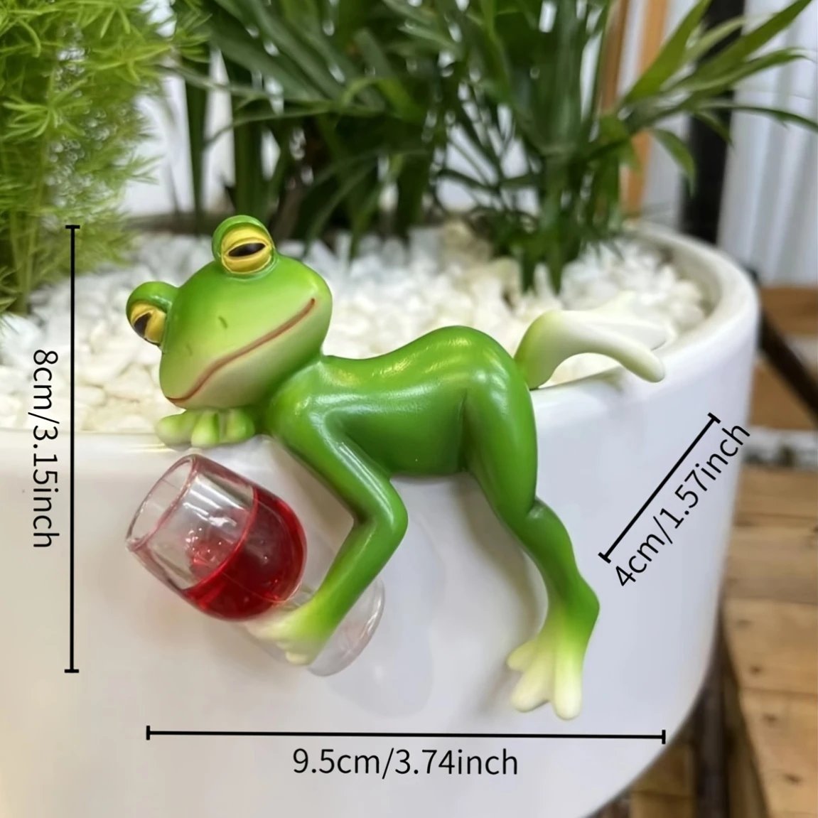 🎁Gift Idea Hot Sale 49% OFF🐸 Frog Flower Pot Hanger Ornament🍷
