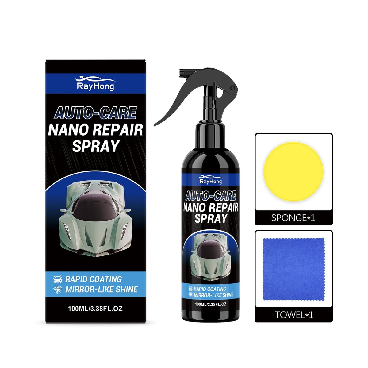 ✨49%OFF🚗Car Nano Repair Coating Spray for Automotive Scratch Repair Cleaning Polishing and Brightening