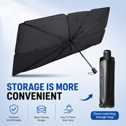 ⏰🔥LIMITED TIME 49% OFF!🔥50K+ SOLD! Upgraded Car Windshield Sun Shade Umbrella