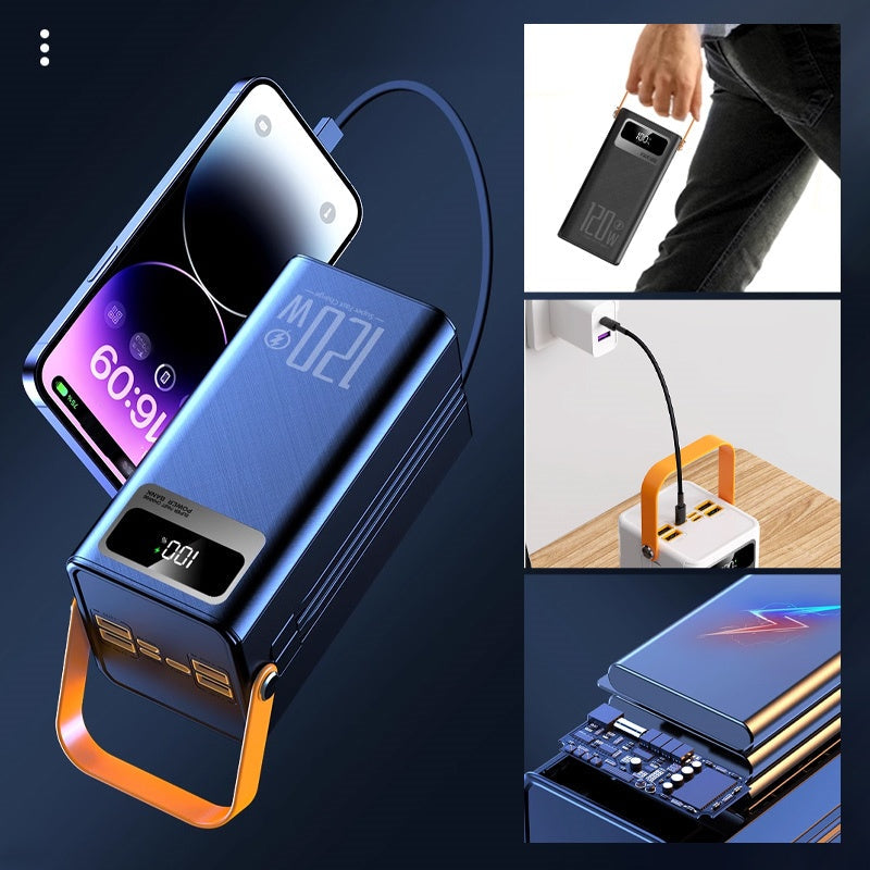 💥35% OFF!⛺Outdoor Portable Fast Charging Power Bank with LED Light