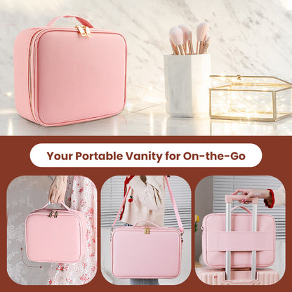 ✨49% OFF & Free Shipping ✨ Flawless Makeup Anywhere – Portable LED Mirror Makeup Bag! ✨