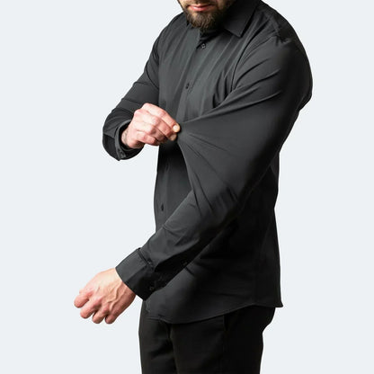🥳2026 HOT SALE🥳💞50K+ SOLD!👴🕊️ 50% OFF! Men's Short Sleeve Dress Shirt – Dressed up, not stressed. Soft stretch, no iron needed. Looks great with chinos or dress pants. Perfect for birthdays, anniversaries or Sunday best. ✨👔