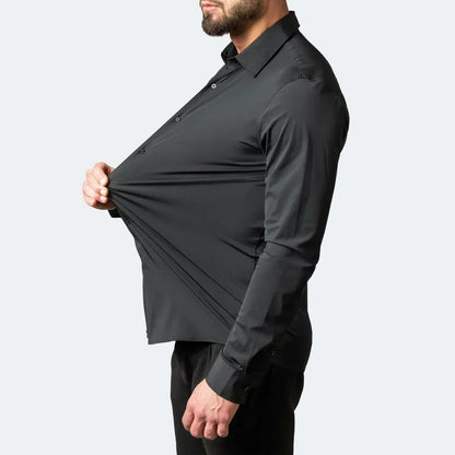 🥳2026 HOT SALE🥳💞50K+ SOLD!👴🕊️ 50% OFF! Men's Short Sleeve Dress Shirt – Dressed up, not stressed. Soft stretch, no iron needed. Looks great with chinos or dress pants. Perfect for birthdays, anniversaries or Sunday best. ✨👔