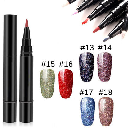 💅👣 Limited Time Buy 1 Get 1 Free! ✨One Step Nail Gel Pen🎨Free handheld mini UV nail lamp💡